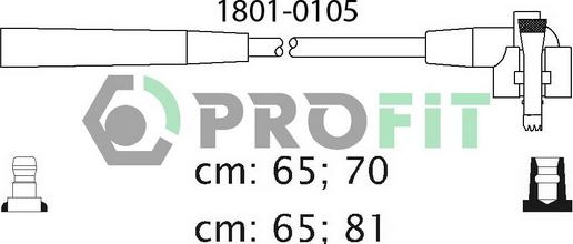 Profit 1801-0105 - Augstsprieguma vadu komplekts adetalas.lv