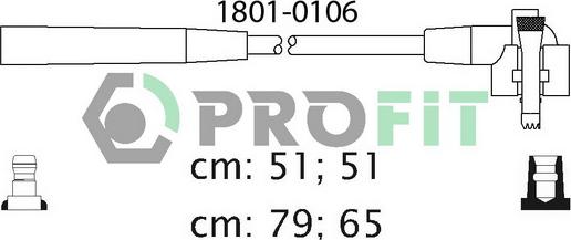 Profit 1801-0106 - Augstsprieguma vadu komplekts adetalas.lv