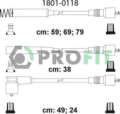 Profit 1801-0118 - Augstsprieguma vadu komplekts adetalas.lv