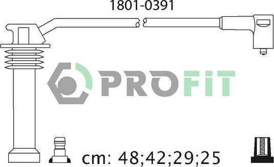 Profit 1801-0391 - Augstsprieguma vadu komplekts adetalas.lv