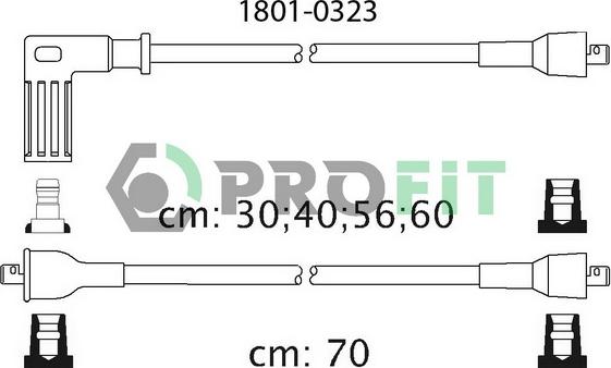 Profit 1801-0323 - Augstsprieguma vadu komplekts adetalas.lv