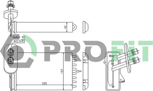 Profit PR 9523N1 - Siltummainis, Salona apsilde adetalas.lv