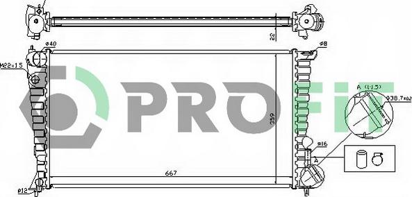 Profit PR 0547A1 - Radiators, Motora dzesēšanas sistēma adetalas.lv