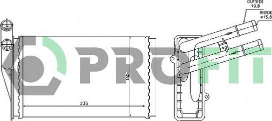 Profit PR 0018N1 - Siltummainis, Salona apsilde adetalas.lv