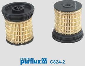 Purflux C824-2 - Degvielas filtrs adetalas.lv