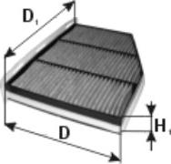 PZL Filters WA61293 - Filtrs, Salona telpas gaiss adetalas.lv