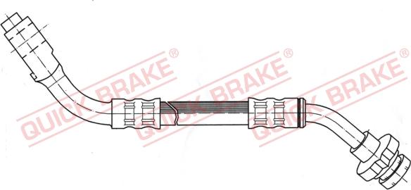 QUICK BRAKE 50.025 - Bremžu šļūtene adetalas.lv