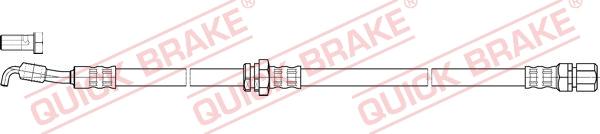 QUICK BRAKE 50.852X - Bremžu šļūtene adetalas.lv