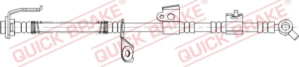 QUICK BRAKE 58.889 - Bremžu šļūtene adetalas.lv