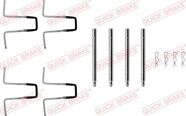 QUICK BRAKE 1090977 - Piederumu komplekts, Disku bremžu uzlikas adetalas.lv