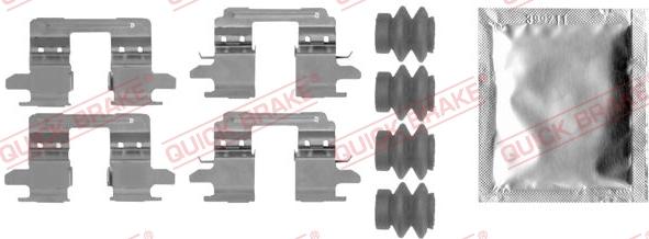 QUICK BRAKE 109-0005 - Piederumu komplekts, Disku bremžu uzlikas adetalas.lv