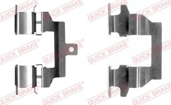 QUICK BRAKE 109-0026R-1 - Piederumu komplekts, Disku bremžu uzlikas adetalas.lv