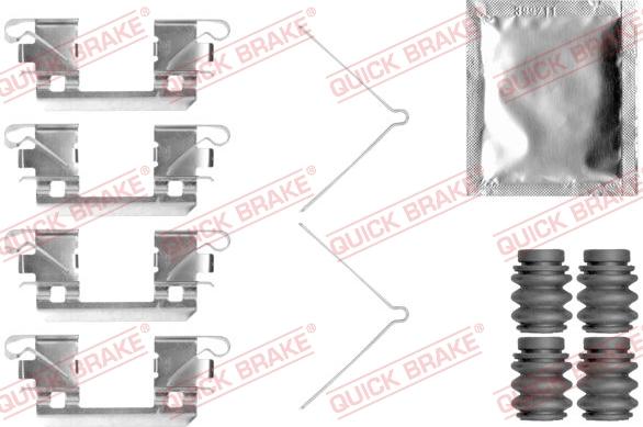 QUICK BRAKE 1090113 - Piederumu komplekts, Disku bremžu uzlikas adetalas.lv