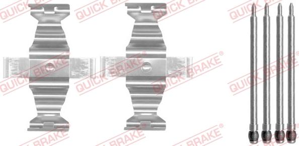 QUICK BRAKE 1091643 - Piederumu komplekts, Disku bremžu uzlikas adetalas.lv