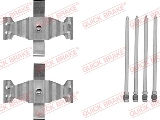 QUICK BRAKE 1091804 - Piederumu komplekts, Disku bremžu uzlikas adetalas.lv