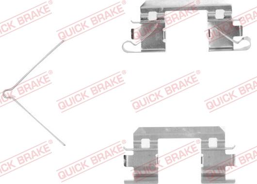 QUICK BRAKE 109-1811R-1 - Piederumu komplekts, Disku bremžu uzlikas adetalas.lv