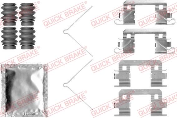 QUICK BRAKE 1091811 - Piederumu komplekts, Disku bremžu uzlikas adetalas.lv