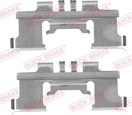 QUICK BRAKE 109-1812R-1 - Piederumu komplekts, Disku bremžu uzlikas adetalas.lv