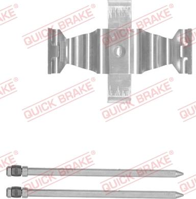 QUICK BRAKE 109-1829-1 - Piederumu komplekts, Disku bremžu uzlikas adetalas.lv