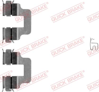 QUICK BRAKE 109-1245-1 - Piederumu komplekts, Disku bremžu uzlikas adetalas.lv