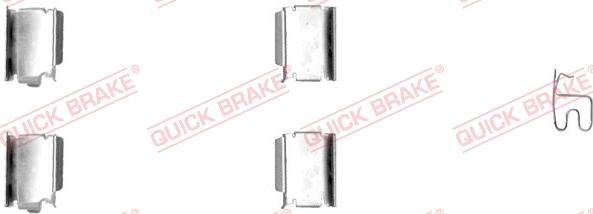 QUICK BRAKE 109-1246-1 - Piederumu komplekts, Disku bremžu uzlikas adetalas.lv