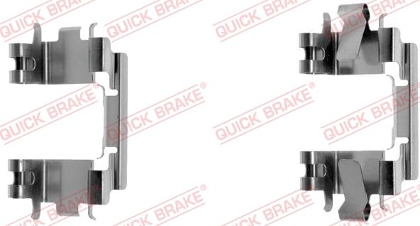 QUICK BRAKE 109-1257-1 - Piederumu komplekts, Disku bremžu uzlikas adetalas.lv