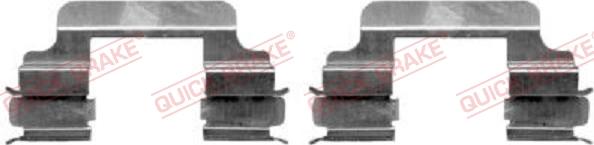 QUICK BRAKE 109-1231-1 - Piederumu komplekts, Disku bremžu uzlikas adetalas.lv