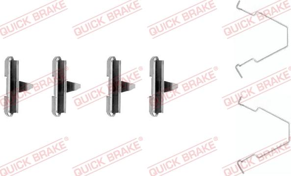 QUICK BRAKE 1091270 - Piederumu komplekts, Disku bremžu uzlikas adetalas.lv