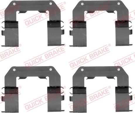 QUICK BRAKE 1091767 - Piederumu komplekts, Disku bremžu uzlikas adetalas.lv