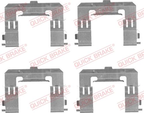 QUICK BRAKE 1091715 - Piederumu komplekts, Disku bremžu uzlikas adetalas.lv