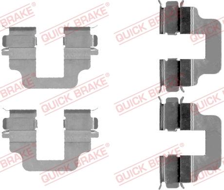 QUICK BRAKE 1091712 - Piederumu komplekts, Disku bremžu uzlikas adetalas.lv