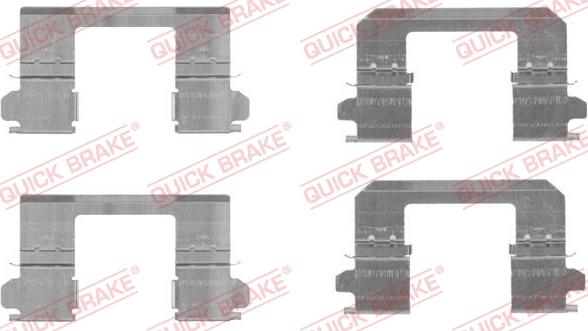 QUICK BRAKE 1091736 - Piederumu komplekts, Disku bremžu uzlikas adetalas.lv