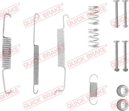 QUICK BRAKE 105-0569-1 - Piederumu komplekts, Bremžu loki adetalas.lv