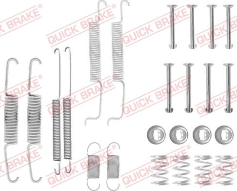 QUICK BRAKE 1050569 - Piederumu komplekts, Bremžu loki adetalas.lv