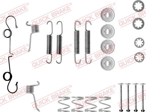 QUICK BRAKE 105-0511 - Piederumu komplekts, Bremžu loki adetalas.lv