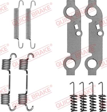 QUICK BRAKE 105-0537 - Piederumu komplekts, Stāvbremzes mehānisma bremžu loks adetalas.lv