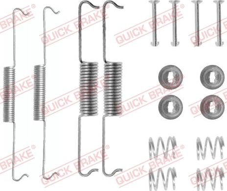 QUICK BRAKE 1050521 - Piederumu komplekts, Bremžu loki adetalas.lv