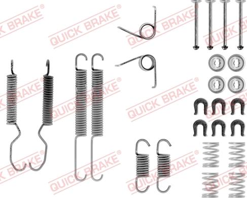 QUICK BRAKE 105-0683 - Piederumu komplekts, Bremžu loki adetalas.lv