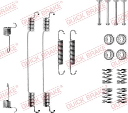 QUICK BRAKE 105-0682 - Piederumu komplekts, Bremžu loki adetalas.lv