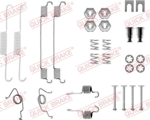 QUICK BRAKE 105-0626 - Piederumu komplekts, Bremžu loki adetalas.lv