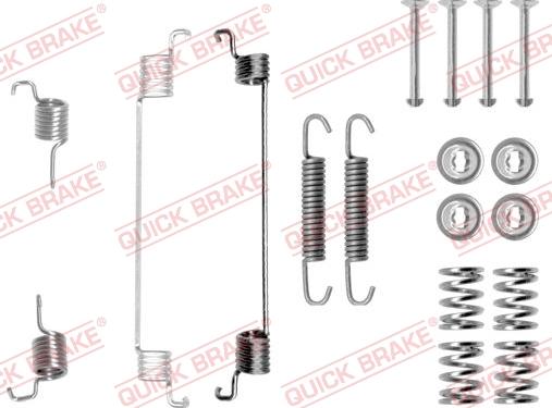 QUICK BRAKE 105-0672 - Piederumu komplekts, Bremžu loki adetalas.lv