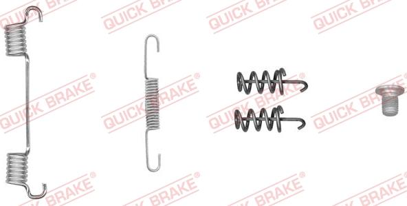 QUICK BRAKE 105-0051-1 - Piederumu komplekts, Stāvbremzes mehānisma bremžu loks adetalas.lv