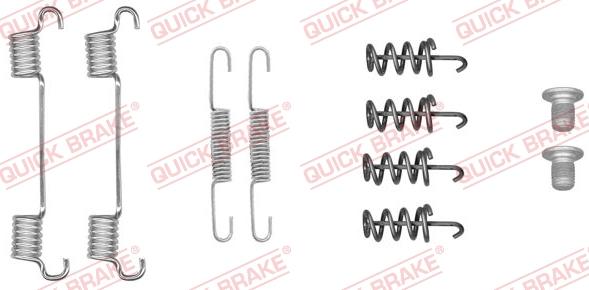 QUICK BRAKE 105-0051 - Piederumu komplekts, Stāvbremzes mehānisma bremžu loks adetalas.lv