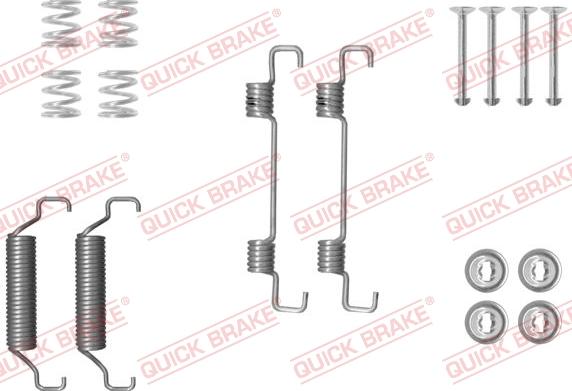 QUICK BRAKE 105-0052 - Piederumu komplekts, Stāvbremzes mehānisma bremžu loks adetalas.lv