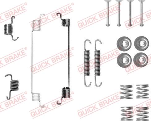 QUICK BRAKE 105-0014 - Piederumu komplekts, Bremžu loki adetalas.lv