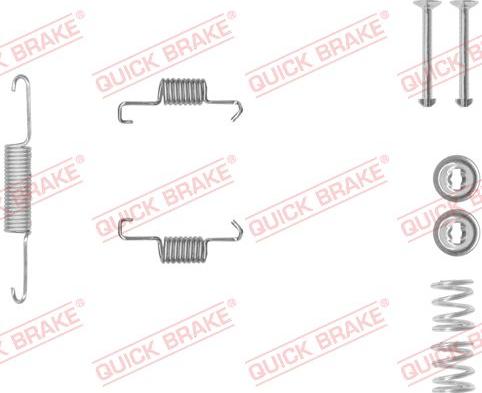 QUICK BRAKE 105-0011-1 - Piederumu komplekts, Stāvbremzes mehānisma bremžu loks adetalas.lv