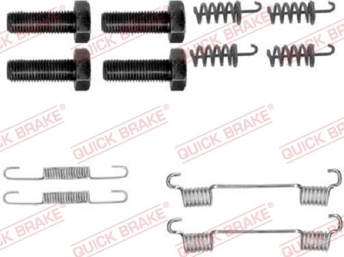 QUICK BRAKE 1050865 - Piederumu komplekts, Stāvbremzes mehānisma bremžu loks adetalas.lv