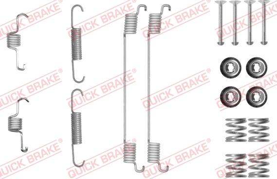 QUICK BRAKE 105-0889 - Piederumu komplekts, Bremžu loki adetalas.lv