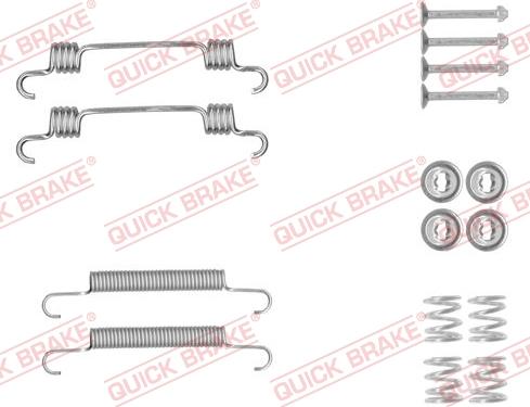 QUICK BRAKE 1050887 - Piederumu komplekts, Stāvbremzes mehānisma bremžu loks adetalas.lv