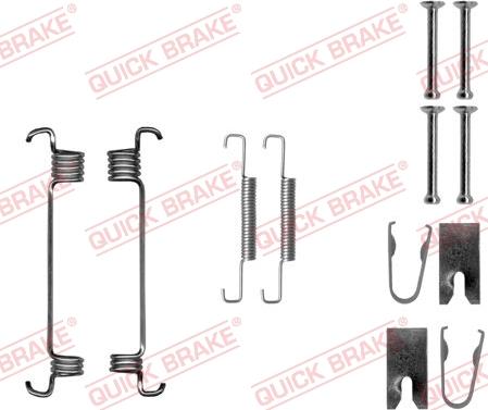 QUICK BRAKE 105-0875 - Piederumu komplekts, Stāvbremzes mehānisma bremžu loks adetalas.lv